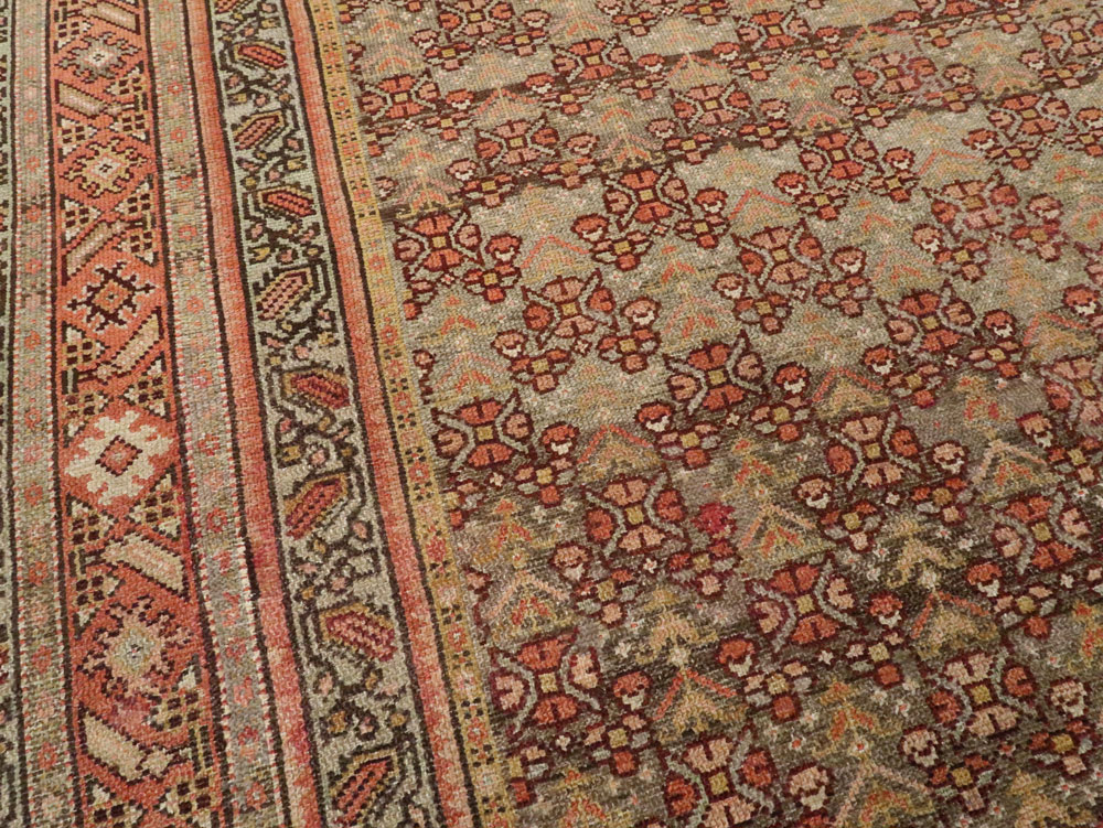 Antique Persian Malayer Wide Runner, No.24334 - Gss