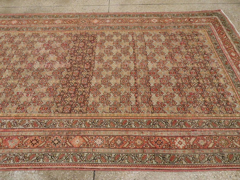 Antique Persian Malayer Wide Runner, No.24334 - Gss