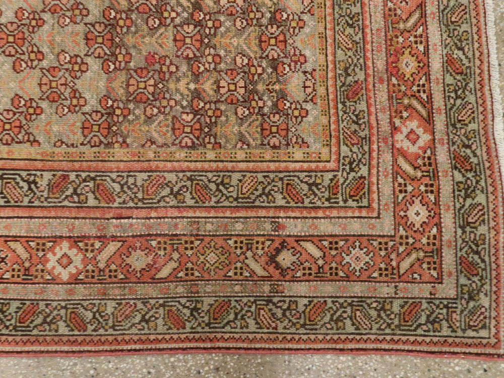 Antique Persian Malayer Wide Runner, No.24334 - Gss