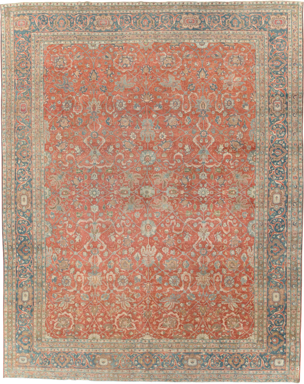 Antique Persian Tabriz Carpet, No.24335 - Gss