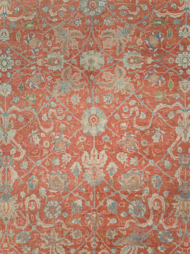 Antique Persian Tabriz Carpet, No.24335 - Gss
