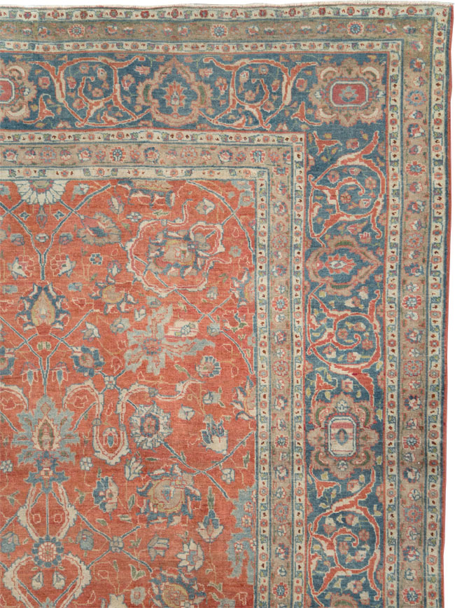 Antique Persian Tabriz Carpet, No.24335 - Gss