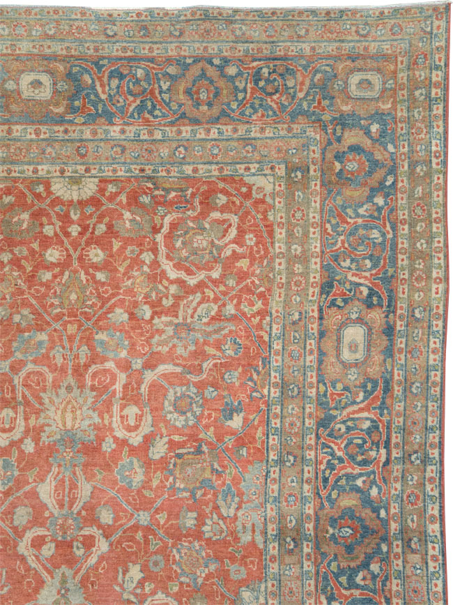 Antique Persian Tabriz Carpet, No.24335 - Gss
