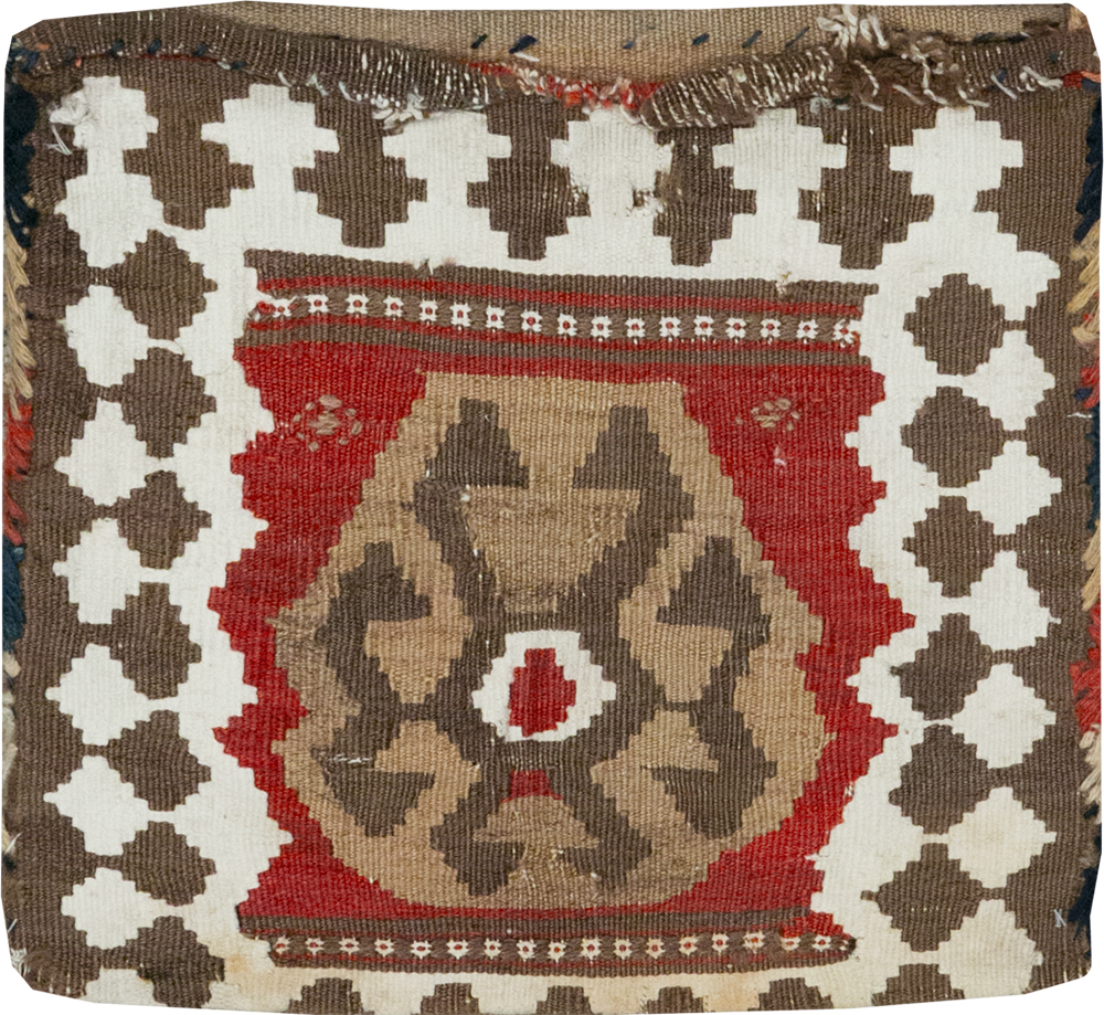 Vintage Persian Flatweave Kilim Bag, No.24349 - Gss