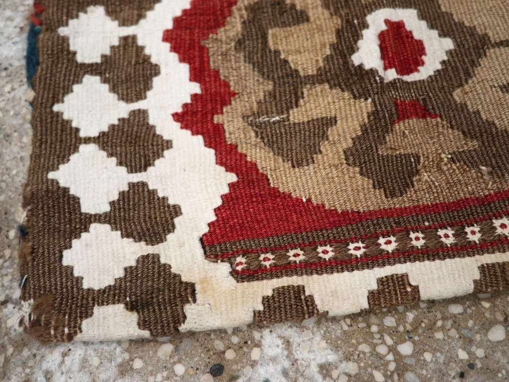 Vintage Persian Flatweave Kilim Bag, No.24349 - Gss