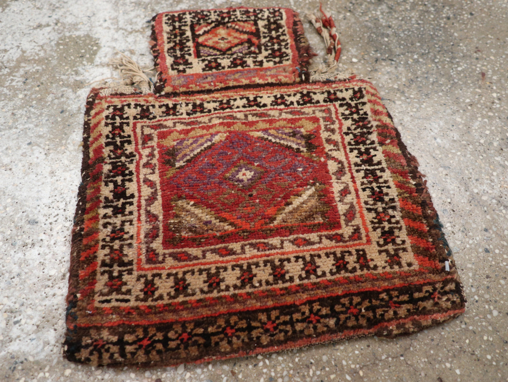 Vintage Persian Kurdish Salt Bag (Namakdan), No.24352 - Gss