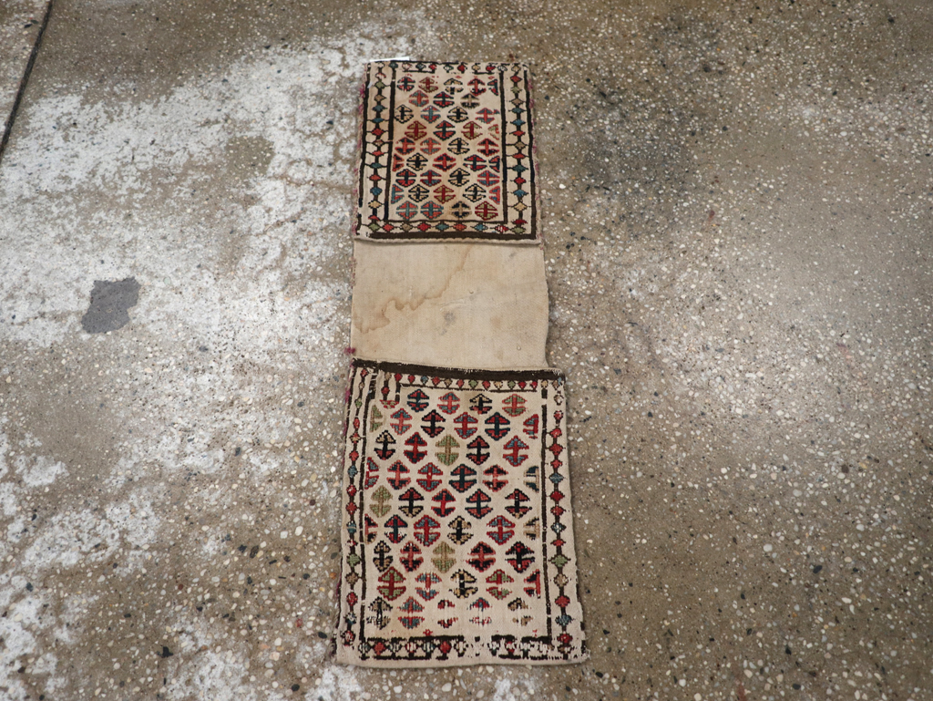 Vintage Persian Kilim Saddlebag (Khorjin), No.24355 - Gss