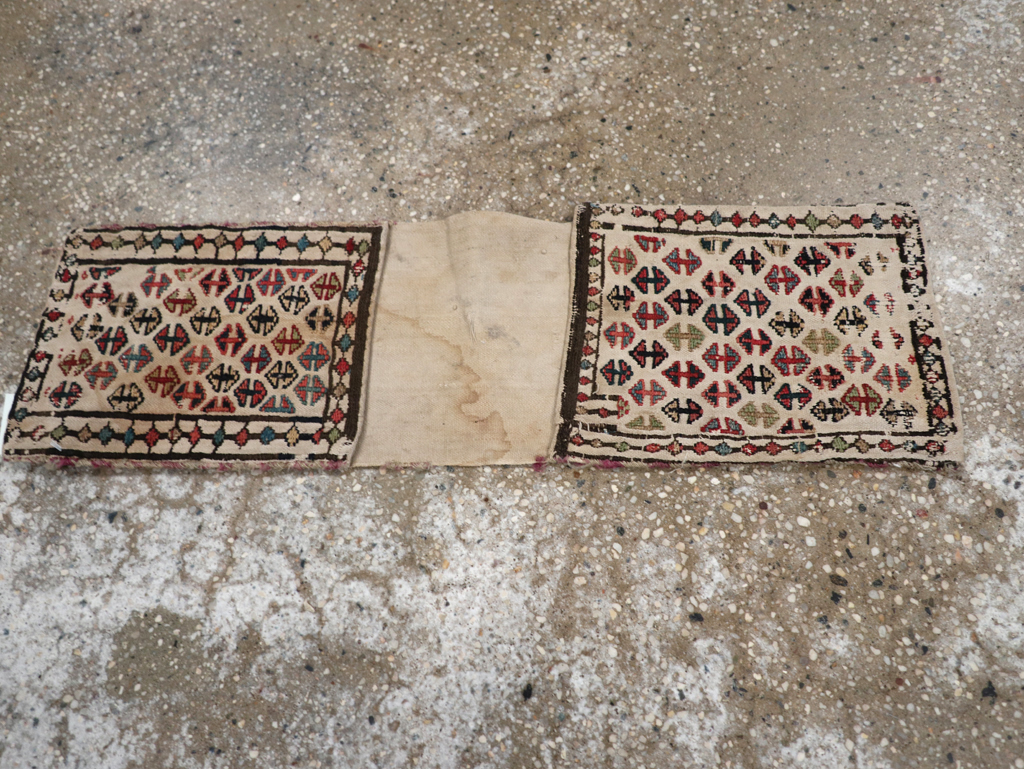 Vintage Persian Kilim Saddlebag (Khorjin), No.24355 - Gss