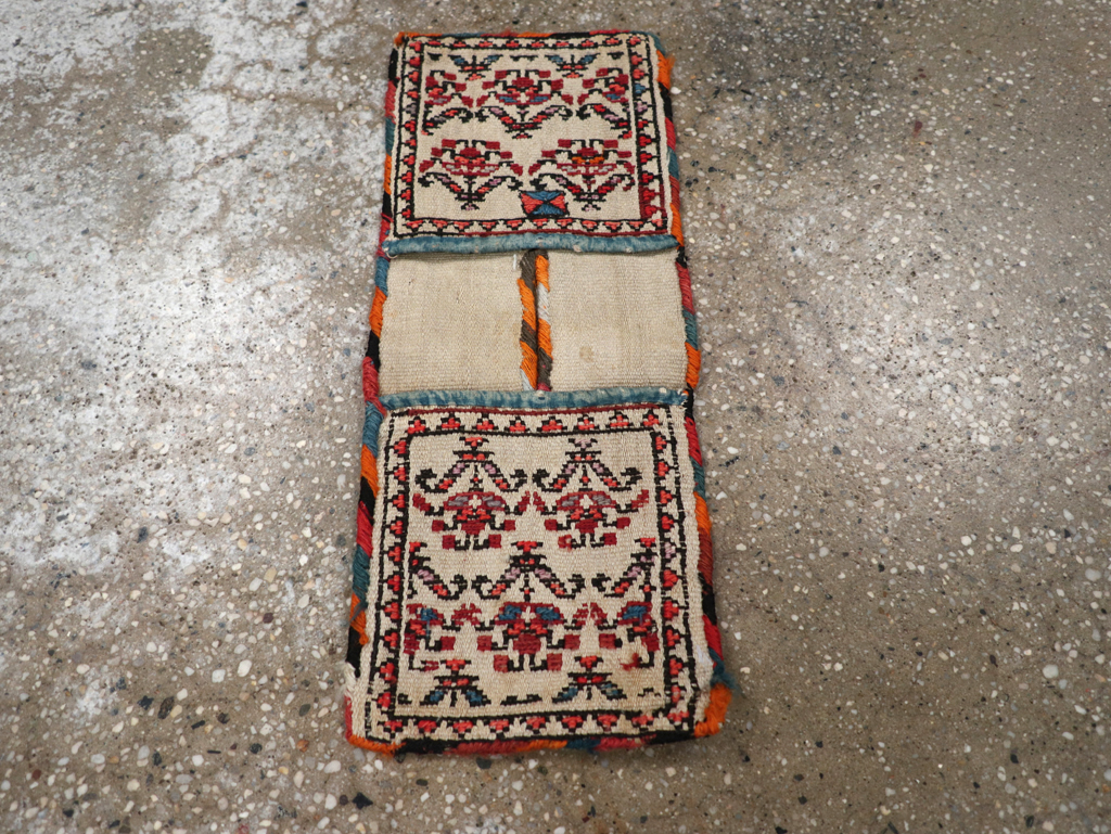 Vintage Persian Kilim Saddlebag (Khorjin), No.24358 - Gss