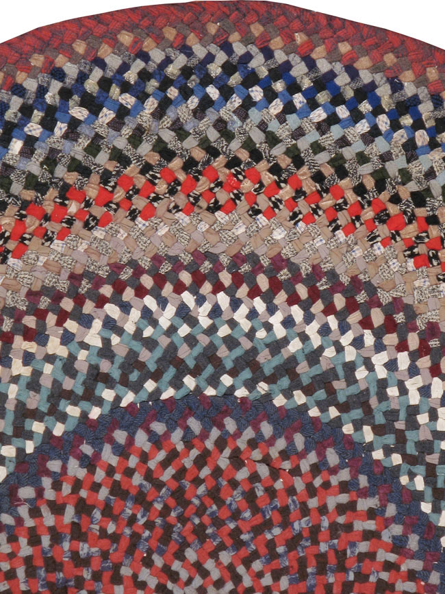 Vintage American Braid Rug, No.24365 - Gss