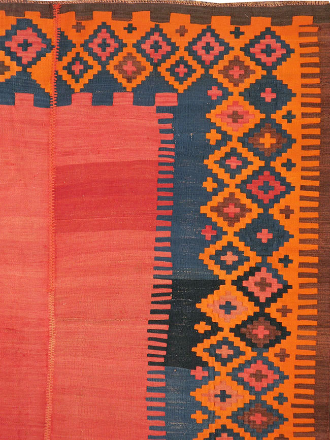 Antique Turkish Flat-weave Kilim, No.24380 - Gss