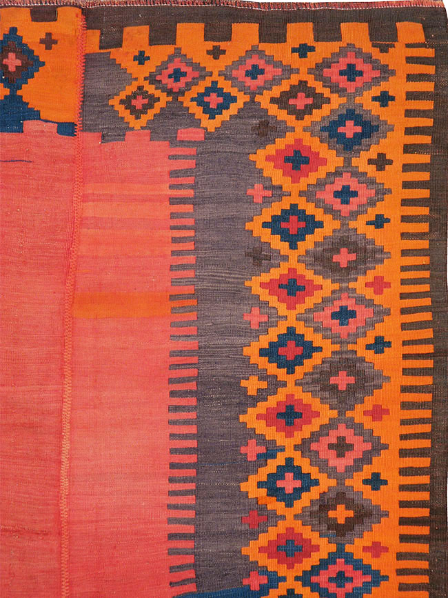Antique Turkish Flat-weave Kilim, No.24380 - Gss