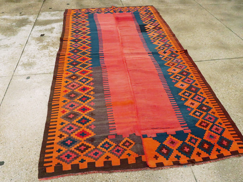 Antique Turkish Flat-weave Kilim, No.24380 - Gss