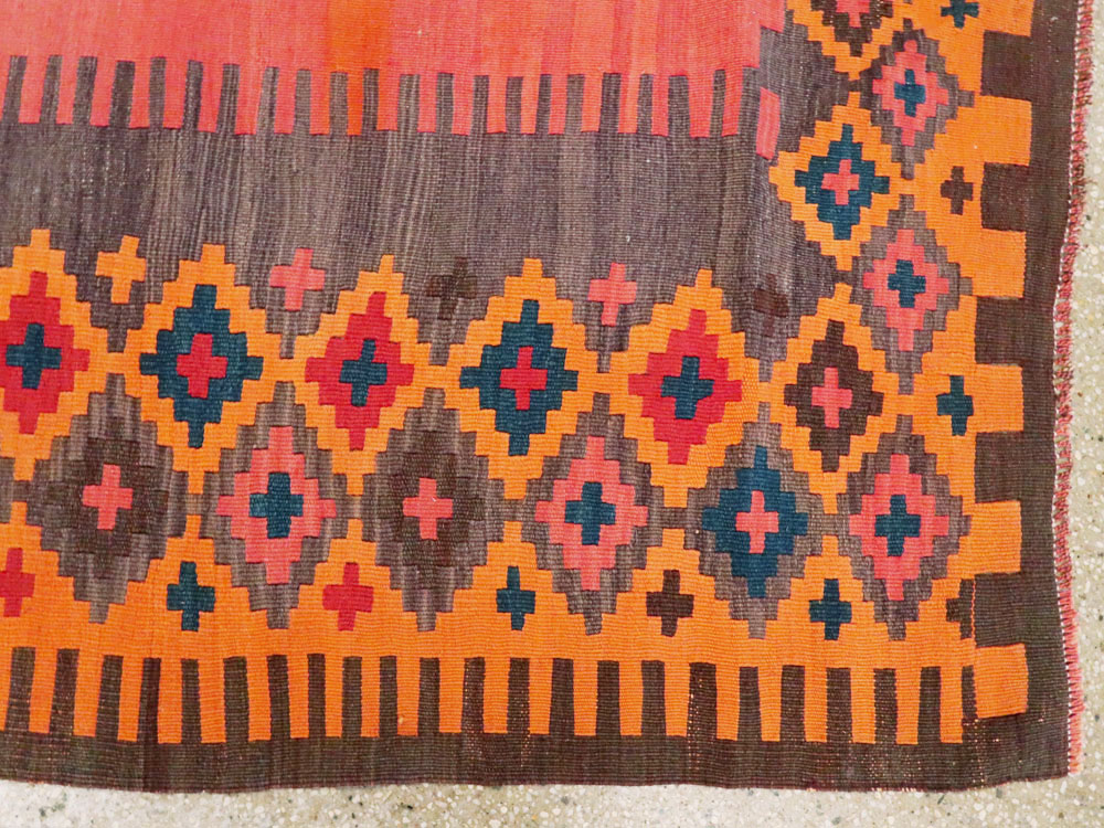 Antique Turkish Flat-weave Kilim, No.24380 - Gss
