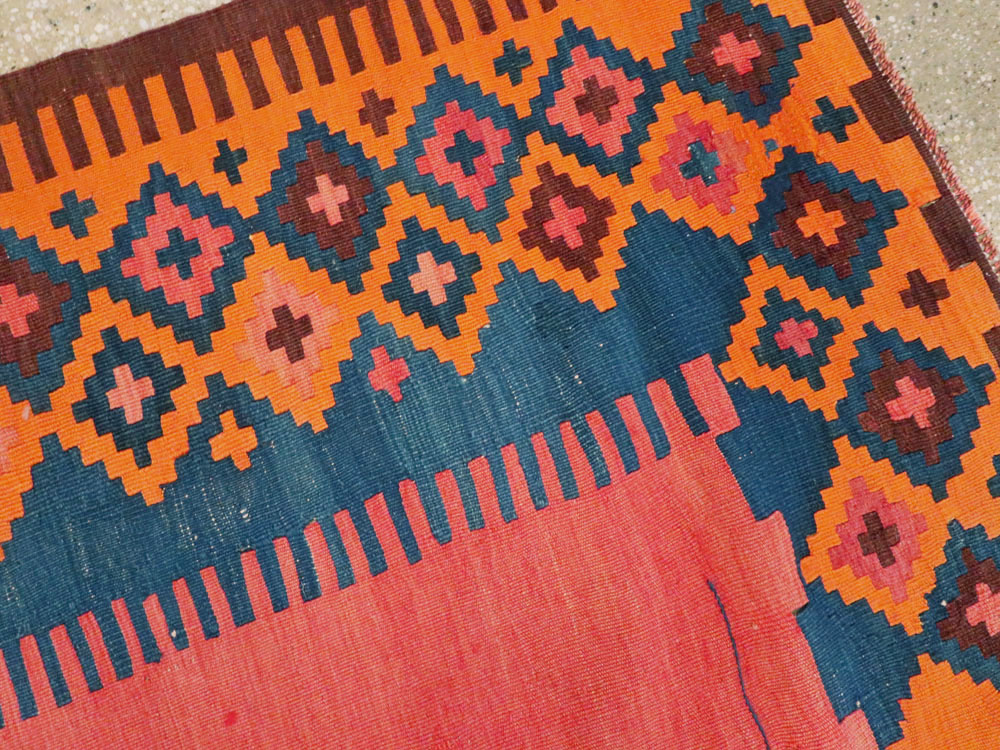 Antique Turkish Flat-weave Kilim, No.24380 - Gss