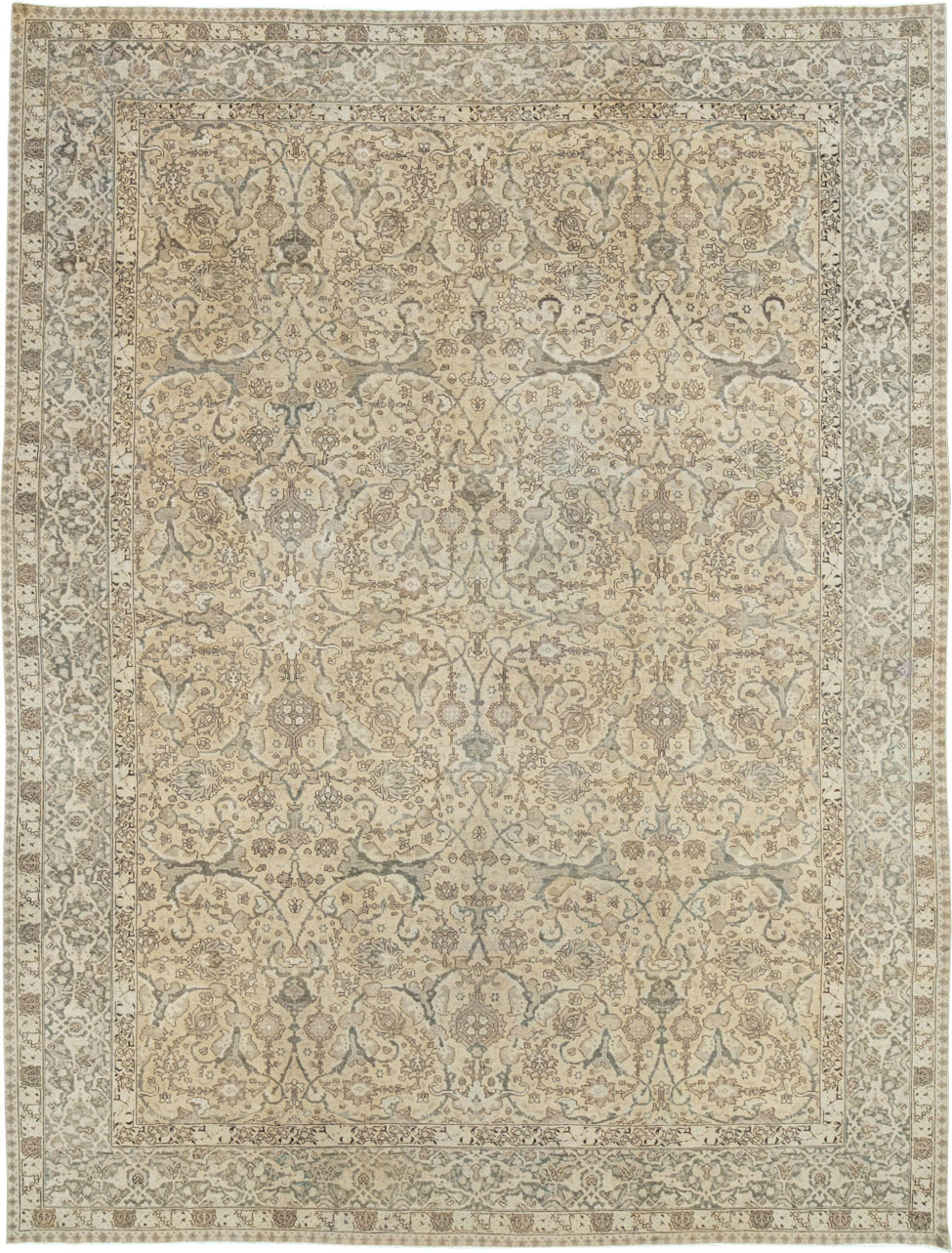 Antique Persian Tabriz Carpet, No.24389 - Gss