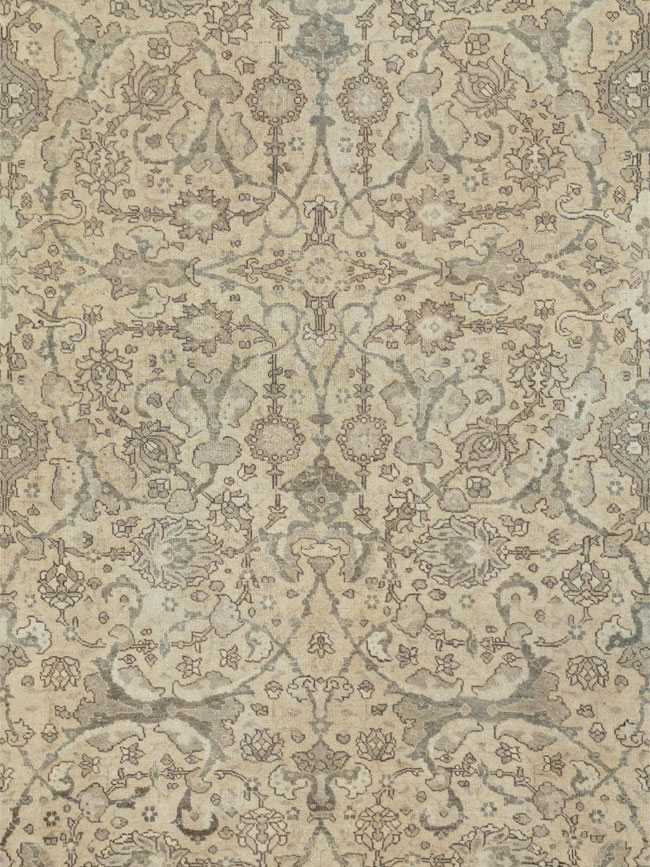 Antique Persian Tabriz Carpet, No.24389 - Gss