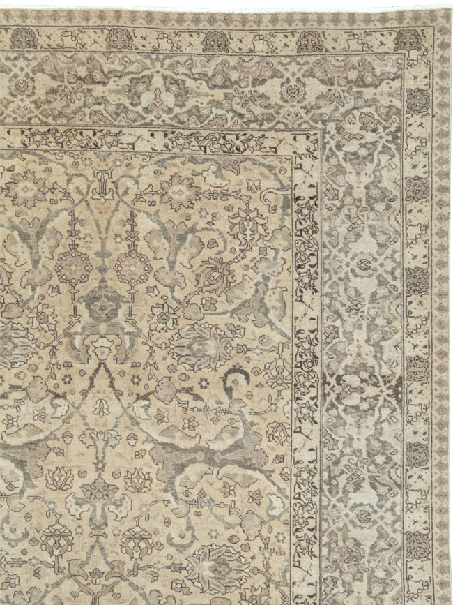Antique Persian Tabriz Carpet, No.24389 - Gss
