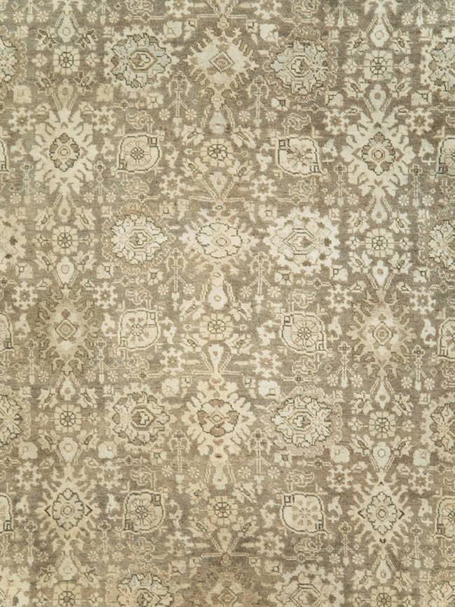 Vintage Persian Tabriz Room Size Carpet, No.24390 - Gss