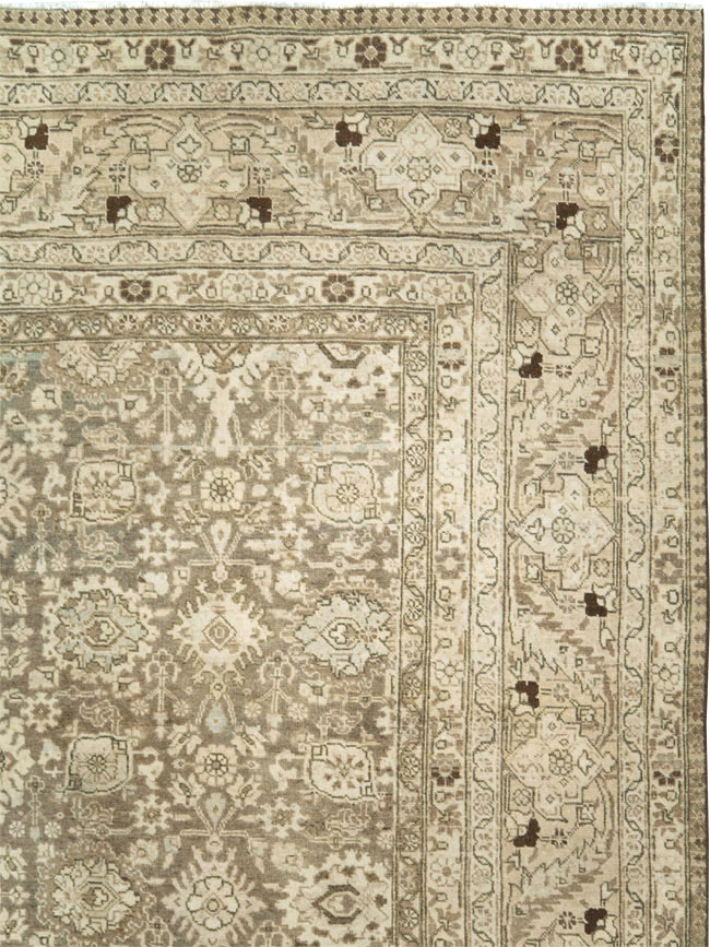 Vintage Persian Tabriz Room Size Carpet, No.24390 - Gss