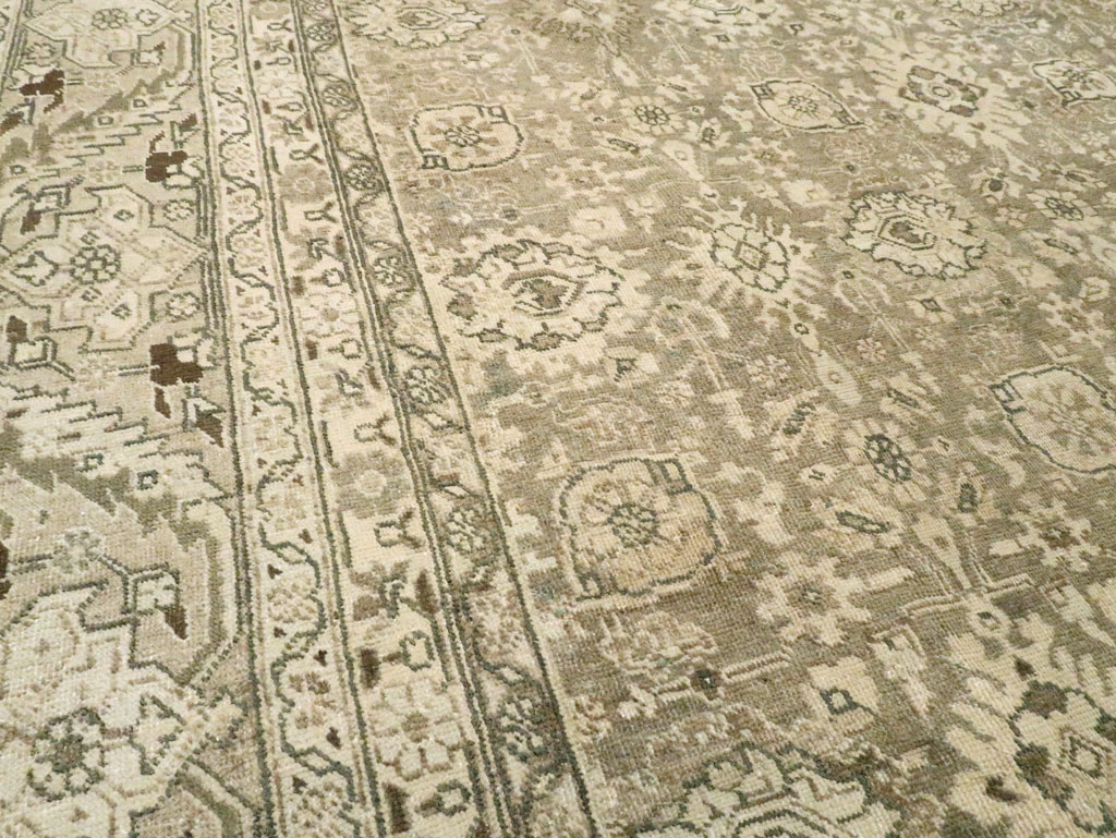 Vintage Persian Tabriz Room Size Carpet, No.24390 - Gss