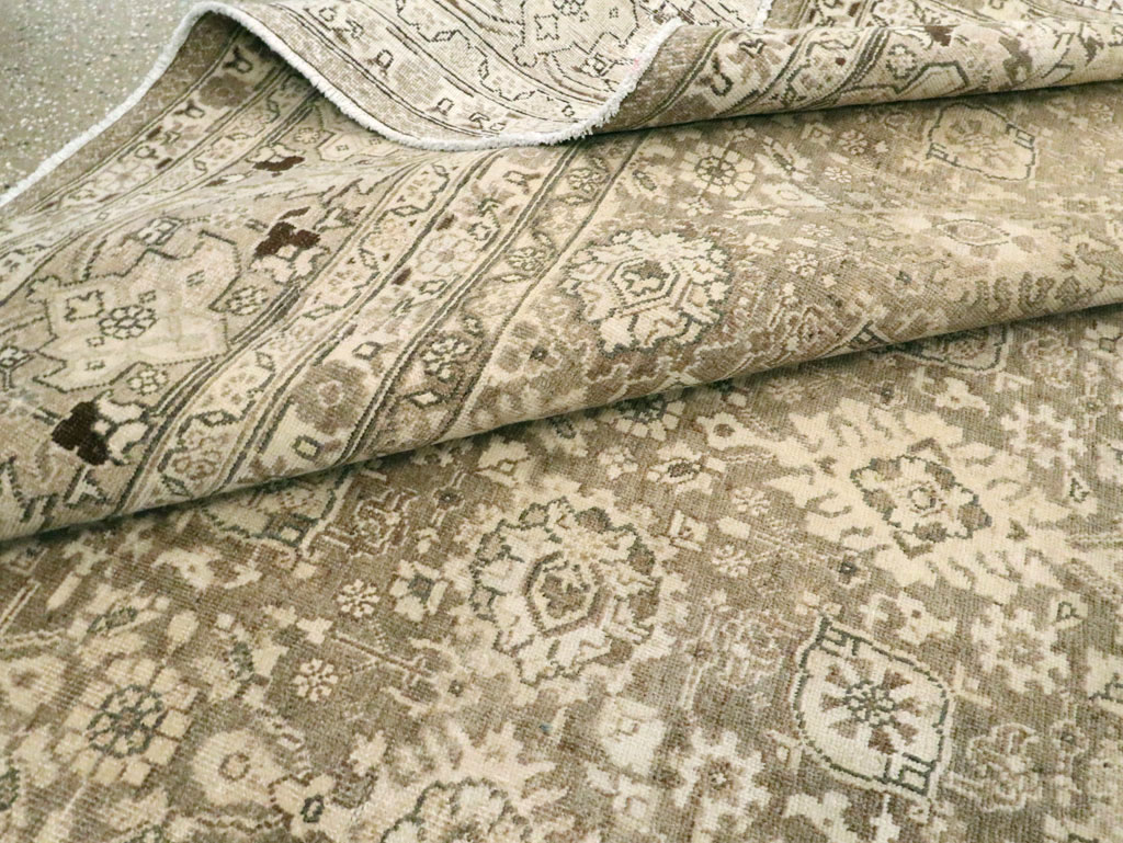 Vintage Persian Tabriz Room Size Carpet, No.24390 - Gss