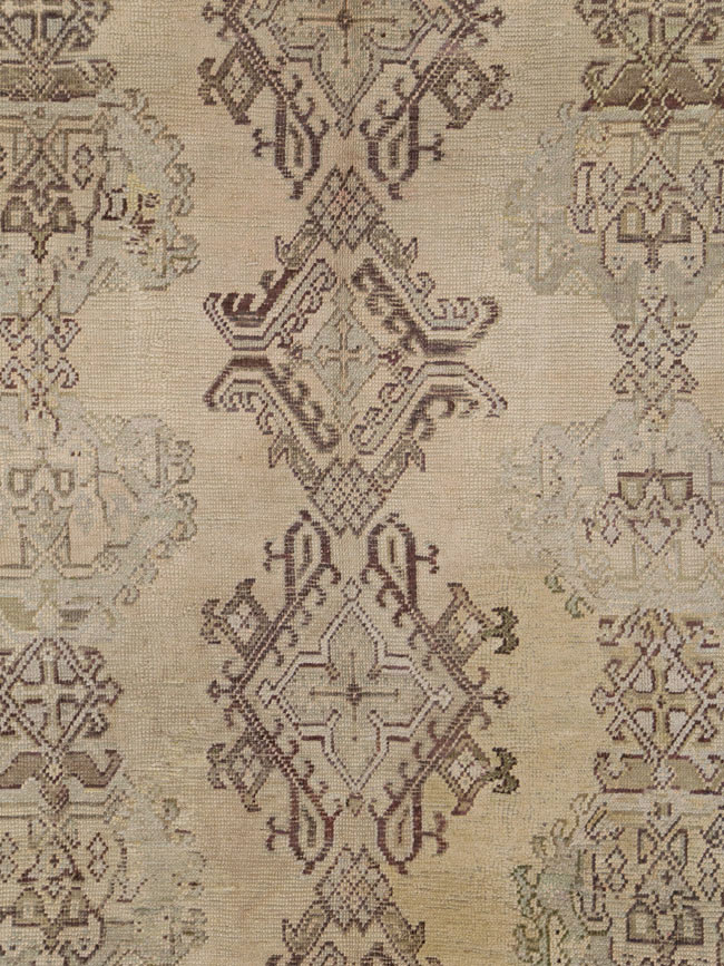 Antique Turkish Oushak Rug, No.24396 - Gss