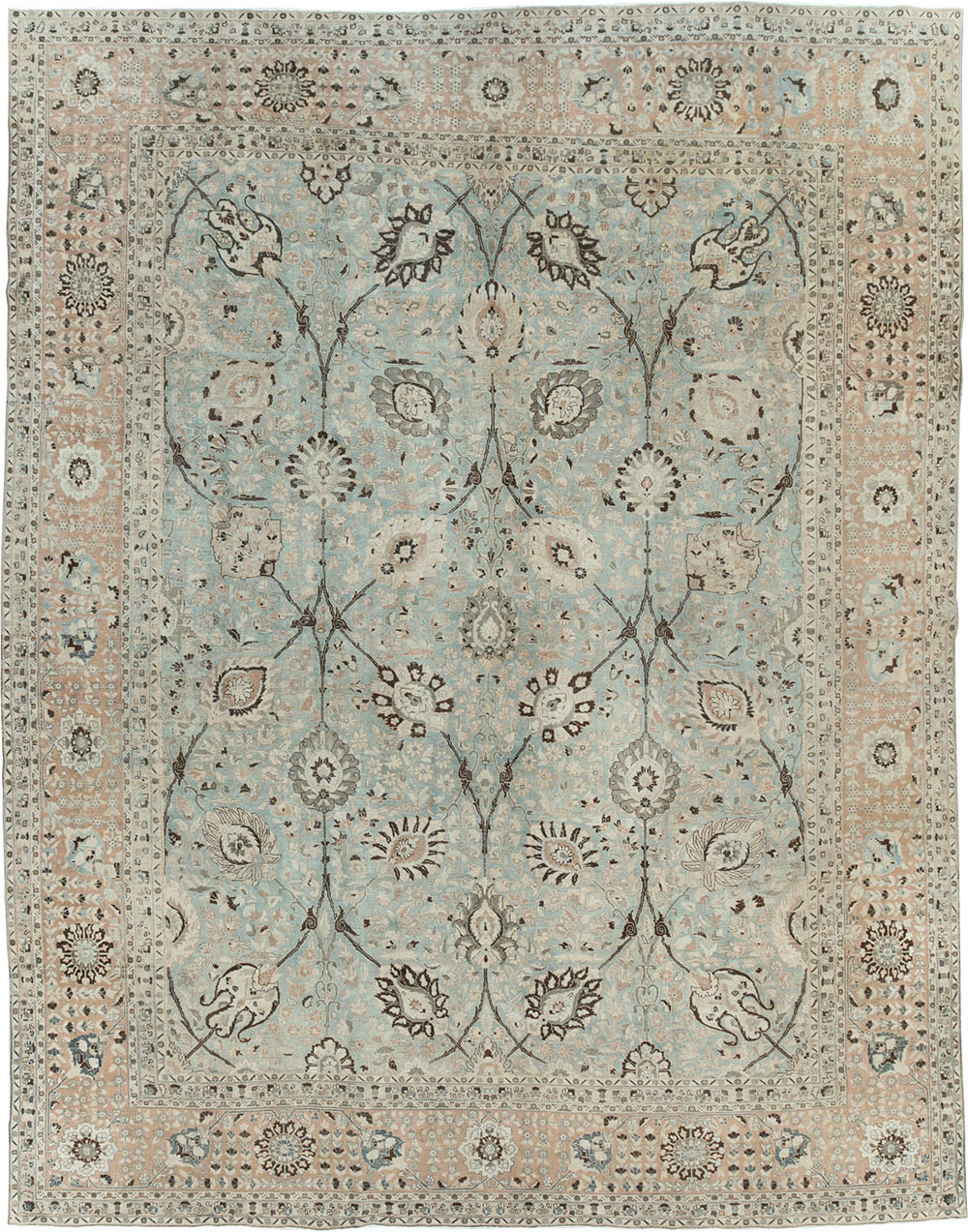 Antique Persian Tabriz Carpet, No.24400 - Gss
