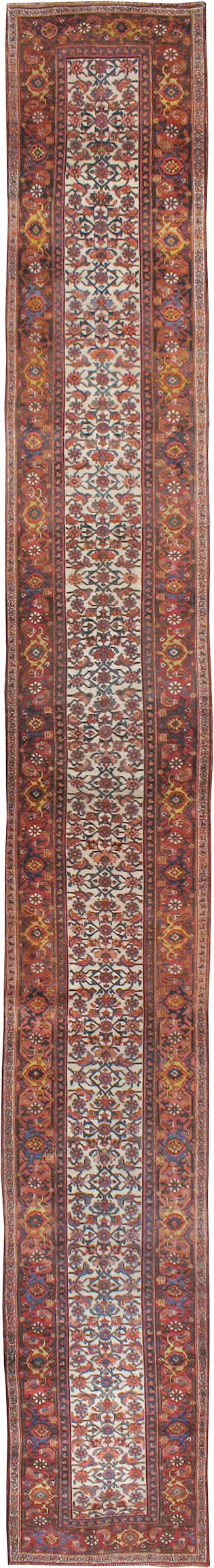 Antique Persian Bidjar Long Runner, No.24402 - Gss