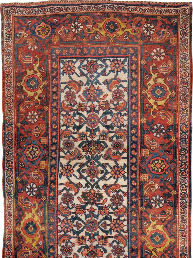 Antique Persian Bidjar Long Runner, No.24402 - Gss