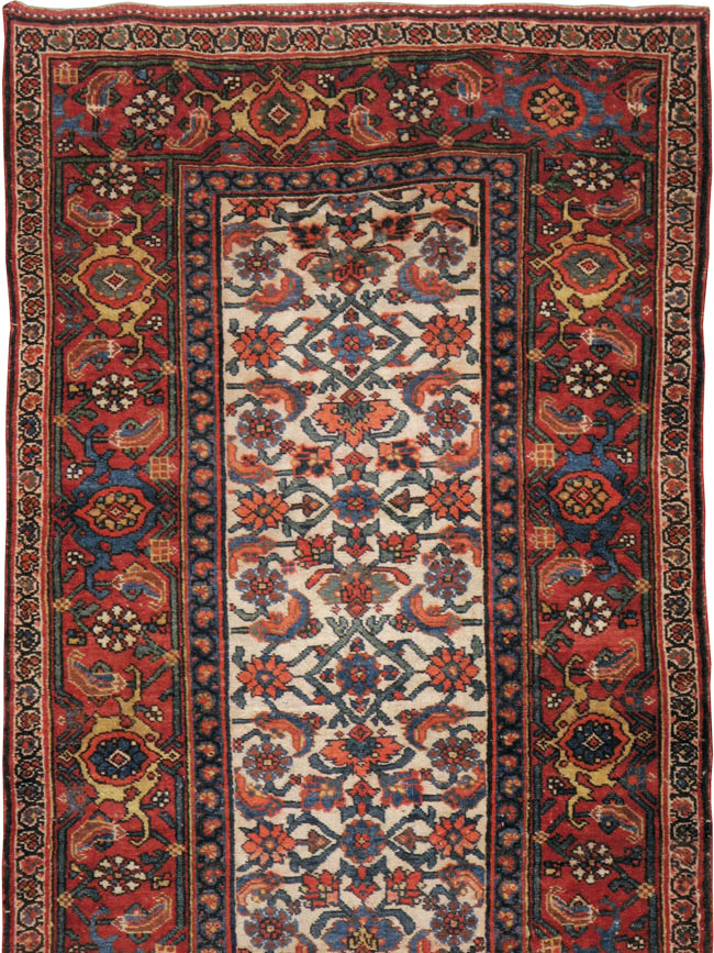 Antique Persian Bidjar Long Runner, No.24402 - Gss