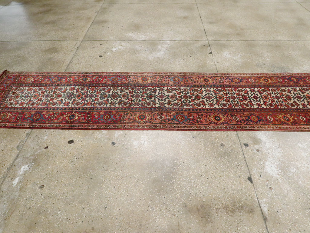 Antique Persian Bidjar Long Runner, No.24402 - Gss