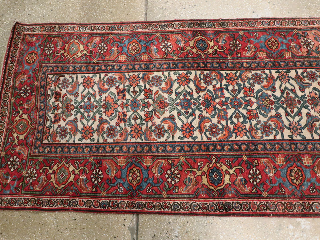 Antique Persian Bidjar Long Runner, No.24402 - Gss