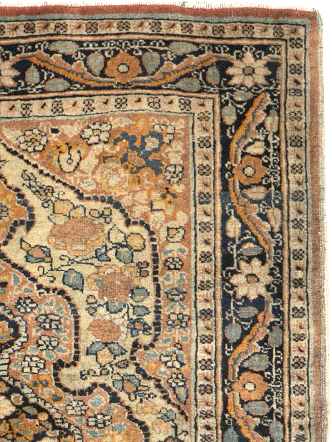 Antique Persian Tabriz Hagi Jilili Rug, No.24404 - Gss