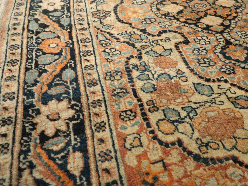 Antique Persian Tabriz Hagi Jilili Rug, No.24404 - Gss