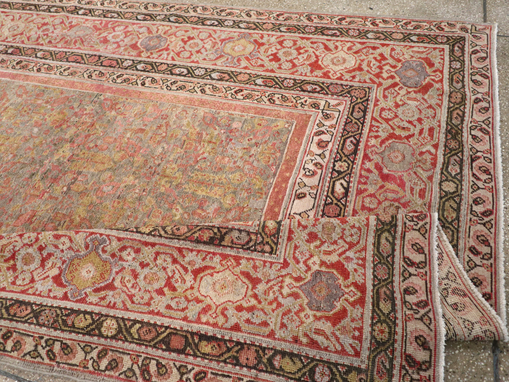 Antique Persian Mahal Gallery Carpet, No.24410 - Gss