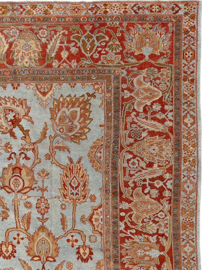 Antique Persian Bibikabad Room Size Carpet, No.24411 - Gss