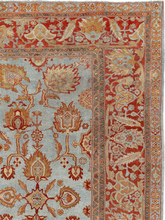 Antique Persian Bibikabad Room Size Carpet, No.24411 - Gss