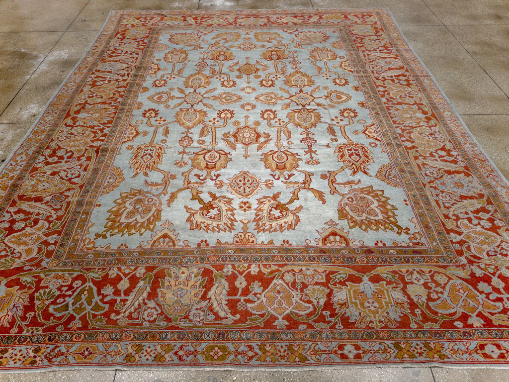 Antique Persian Bibikabad Room Size Carpet, No.24411 - Gss