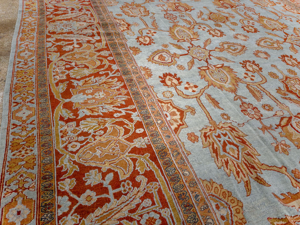 Antique Persian Bibikabad Room Size Carpet, No.24411 - Gss