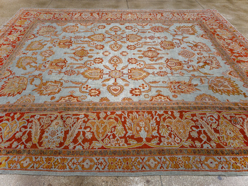 Antique Persian Bibikabad Room Size Carpet, No.24411 - Gss