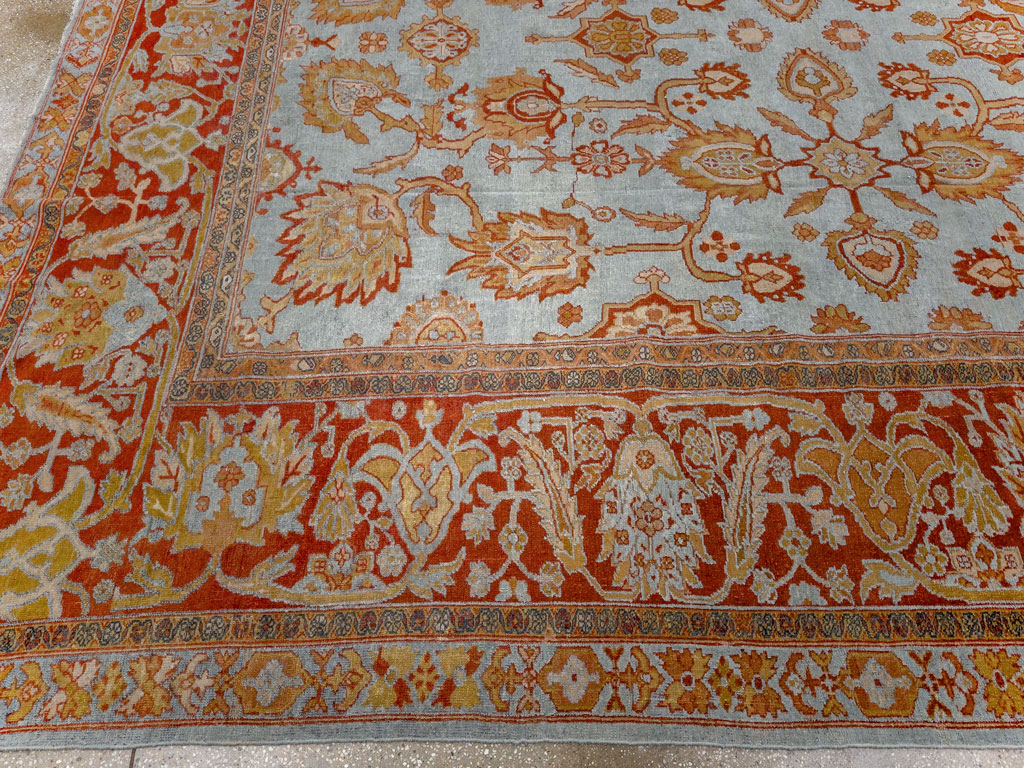 Antique Persian Bibikabad Room Size Carpet, No.24411 - Gss