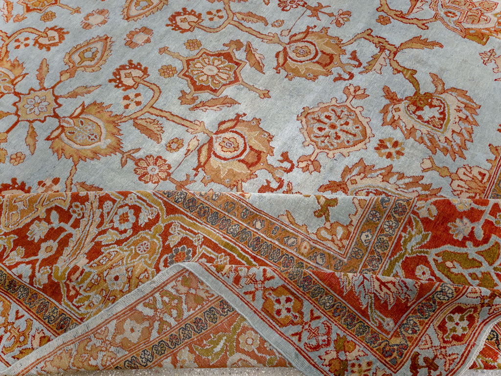Antique Persian Bibikabad Room Size Carpet, No.24411 - Gss