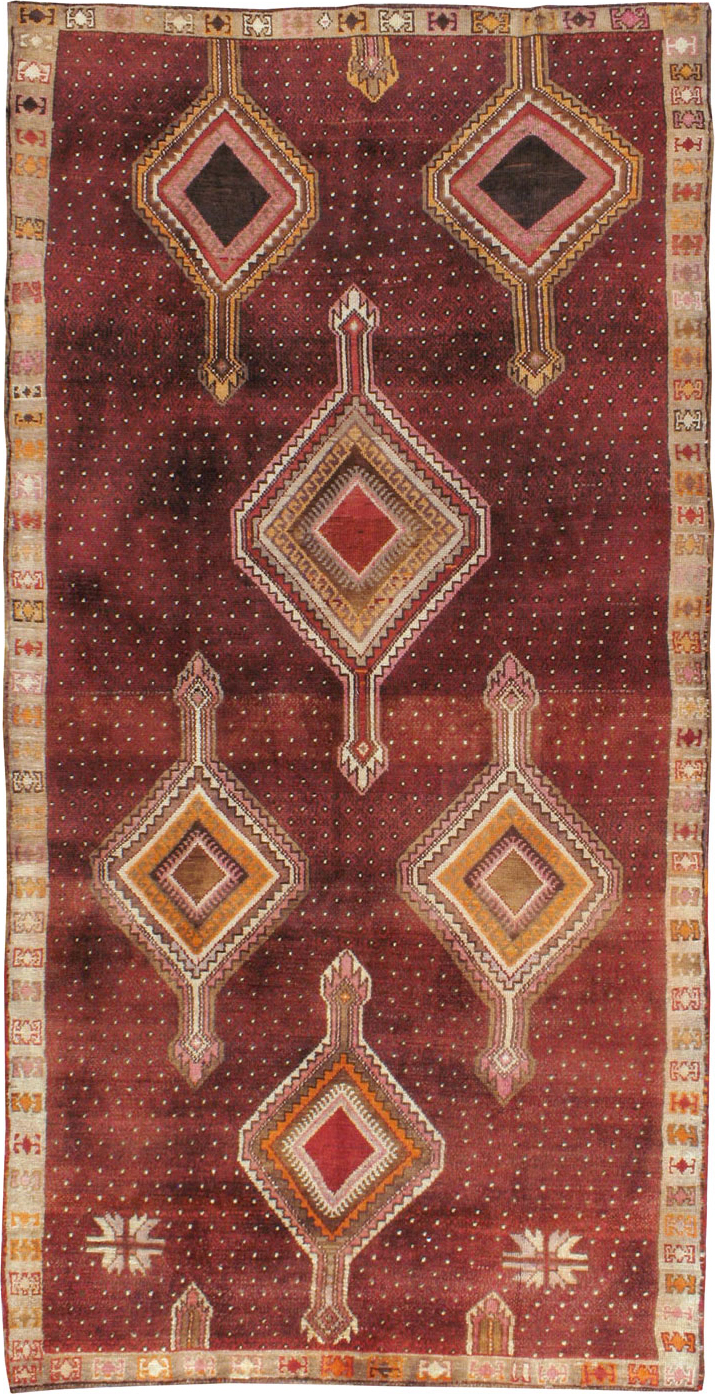 Vintage Turkish Anatolian Gallery Carpet, No.24418 - Gss