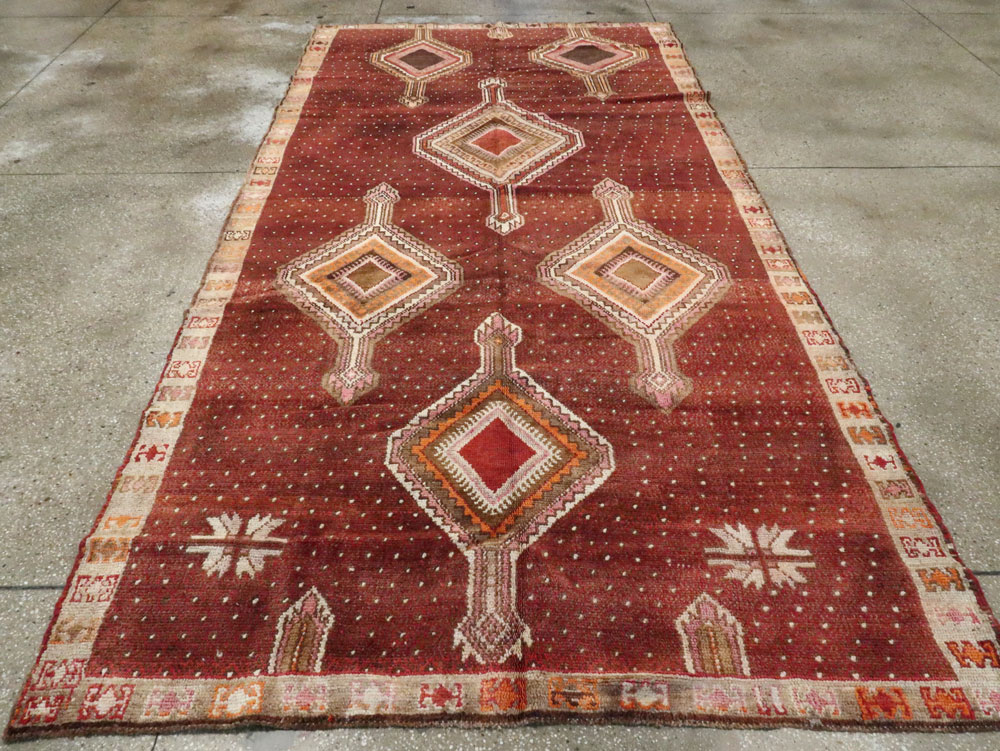 Vintage Turkish Anatolian Gallery Carpet, No.24418 - Gss