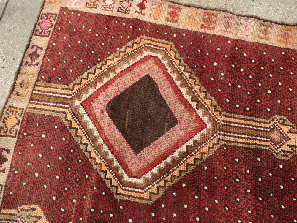 Vintage Turkish Anatolian Gallery Carpet, No.24418 - Gss