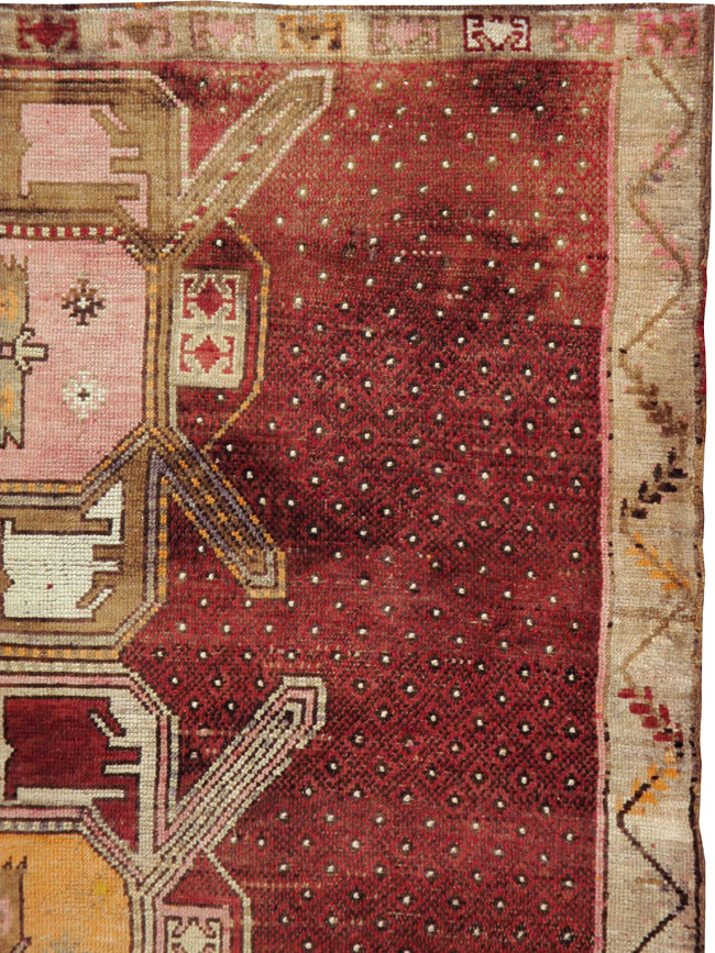 Vintage Turkish Anatolian Gallery Carpet, No.24423 - Gss