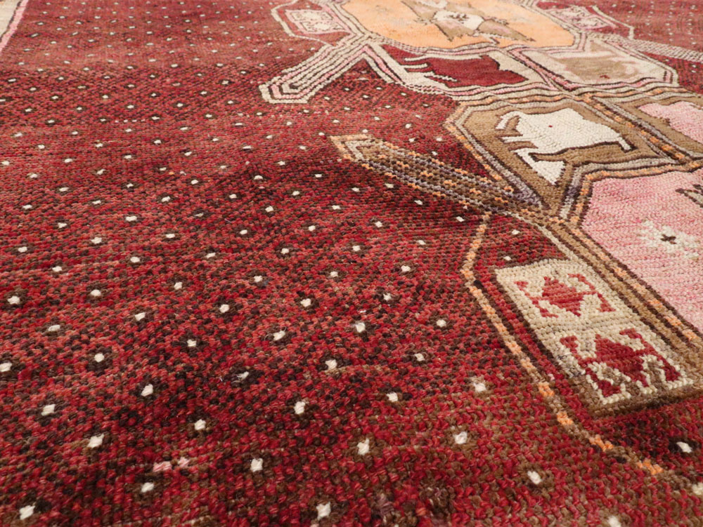 Vintage Turkish Anatolian Gallery Carpet, No.24423 - Gss