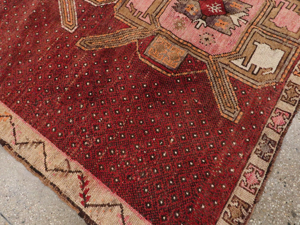 Vintage Turkish Anatolian Gallery Carpet, No.24423 - Gss