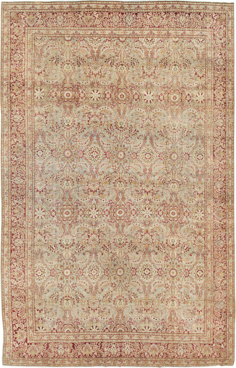 Antique Persian Lavar Kerman Carpet, No.24435 - Gss